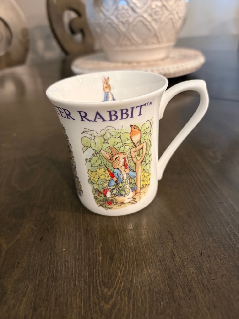 Peter Rabbit Collector Cup — White with Blue & Tan Bunny